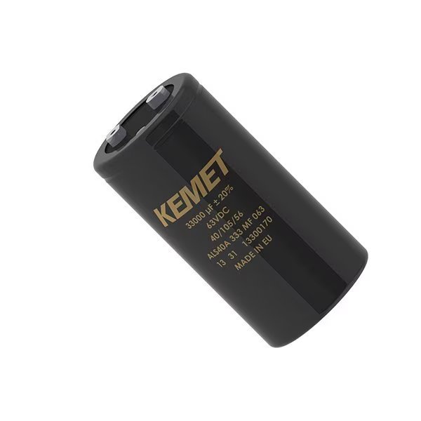 Aluminum Electrolytic Capacitor, Polarized, Aluminum (Wet), 63V, 20% +Tol, 20% -Tol, 33000Uf, , Kemet Electronics, Mfr#: ALS40A333MF063